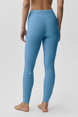 Alo Yoga Airlift High-Waist Trifecta Legging - California Blue/White in Saudi Arabia