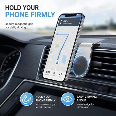 Mobile Phone Navigation Magnetic Bracket,360° Rotatable Adjustable Mobile Phone Magnetic Bracket for Car,for Phone in Car Universal Vehicle Smartphones Stand Accessories in Saudi Arabia