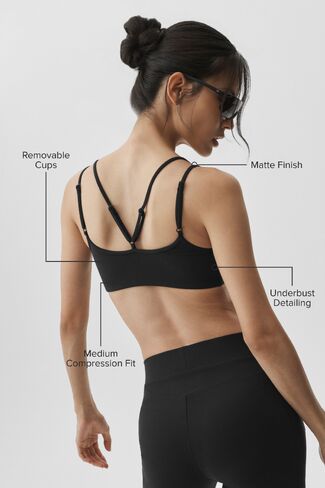 Alo Yoga Airbrush Aura Bra - Black in Kuwait