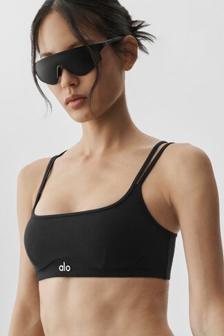 Alo Yoga Airbrush Aura Bra - Black in Kuwait