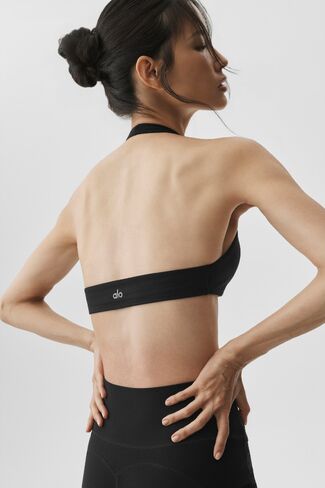 Alo Yoga Alosoft Intuition Bra - Black in Saudi Arabia