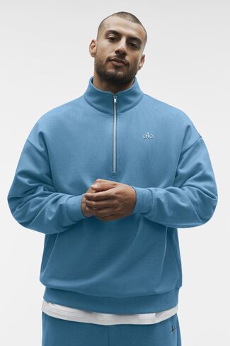 Alo Yoga Accolade 1/4 Zip Pullover - California Blue in Kuwait