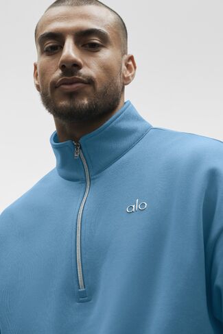 Alo Yoga Accolade 1/4 Zip Pullover - California Blue in Kuwait