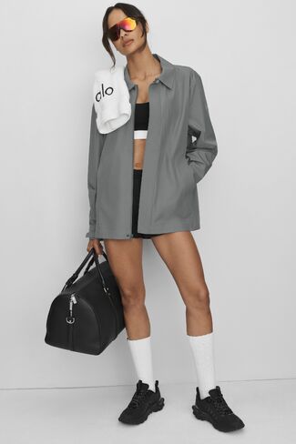 Alo Yoga Alpha Shell Overshirt - Monument in Kuwait