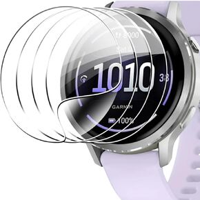 5Pcs Hydrogel Film Screen Protector Compatible With Garmin Venu 4, 45mm Smartwatch Soft HD Clear TPU Film Touch Sensitive, Self-Healing, Anti-Scratch, Ultra-Thin, Easy Installation in Kuwait