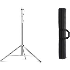 9.2ft Stainless Steel Light Stand with 39in Padded Carrying Bag Set in Saudi Arabia