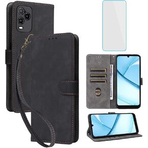 RFID Wallet Phone Case for Tracfone BLU View 5 Pro Black in Kuwait