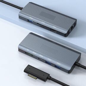 New MS Surface Dock, 11-in-1 Surface Docking Station 4K@60HZ HDMI, Surface Travel Hub for Surface Pro 11/10/9/8/X/7/6/5/4/3, Surface Laptop 6/5/4/3/2/1, Laptop Go 3/2/1, Surface Book in Saudi Arabia
