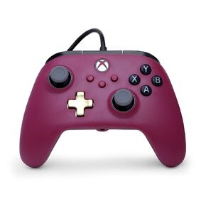 PowerA Advantage Plus Wired Controller for Xbox Series X|S - Ruby, officially licensed, adjustable height thumbsticks, hall effect, mappable buttons, works with Xbox One and Windows 10/11 PC in Saudi Arabia