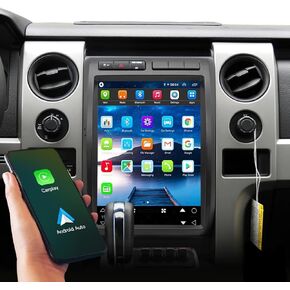 12.1" Carplay Screen Car Radio for Ford F150 Raptor 2009-2012 Years, 8 Core CPU, Carplay Android Auto Ready GPS WiFi FM DSP Bluetooth, Keep OEM Steering Wheel Control (A Model 4+64GB) in Saudi Arabia