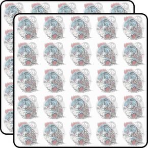 Dinosaur Punk Raptor T-Rex Element Vector Alternative Rock Music Rebellious Style Edgy Design 1 Inch Vinyl Stickers 50pcs Water Bottle Laptop Phone in Saudi Arabia