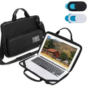 Laptop Case Hard Shell Bag,14.2-15.6 Inch, Laptop Sleeve Compatible with MacBook Air/Pro 13/Pro 14,HP Dell Acer, Laptop Travel Case,Computer Bag Carrier Protective with Shoulder Strap & Webcam Cover in Saudi Arabia