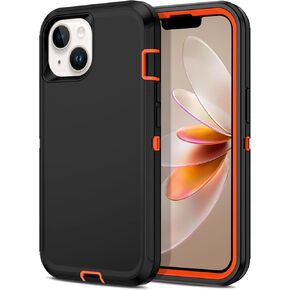 Apple iPhone 13 / iPhone 14 / iPhone 15 / iPhone 16e / iPhone 17e Case (6.1") Rugged Case Heavy Duty Shockproof Dust/Drop Proof Dual Layer Cover Navy in Kuwait