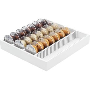MinBoo Bamboo Coffee Pod Storage Holder Drawer Insert for Counter Compatible with Vertuoline Capsules for Kitchen, Home, Office, Coffee Station,Small in Saudi Arabia