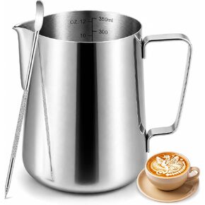 Vakoo Milk Frothing Pitcher, 12oz, 304 Stainless Steel Frother Cup in Saudi Arabia