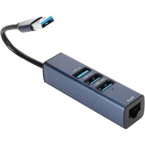 USB to Ethernet Adapter 4 Ports 100Mbps 5Gbps Aluminium Alloy in Saudi Arabia