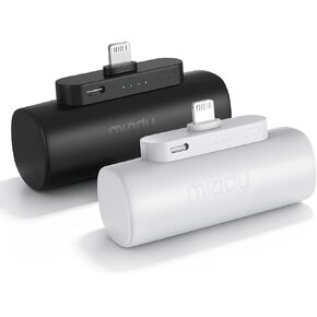 Miady 2-Pack Mini Power Bank Built-in Connector Small Portable Charger in Kuwait