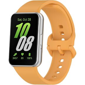 Strap Compatible with Samsung Galaxy Fit 3, Soft Silicone Replacement Band for Galaxy Fit 3 SM-R390, Adjustable Sport Wristband for Men & Women, Multiple Colours in Saudi Arabia