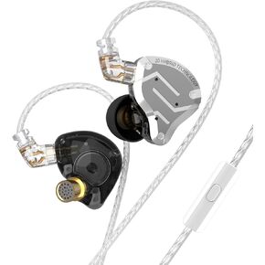 KZ ZS10 Pro in Ear Monitor, IEM Earbuds Headphone, Gaming Earbuds with 4BA and 1DD Drivers, KZ HiFi IEM Earphone Upgraded ZS10 with Detachable 0.75mm 2 Pin 6N OFC Cable (Black No Mic) in Kuwait