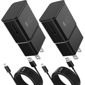 Samsung Adaptive Fast Charging USB Wall Charger Adapter for Samsung Galaxy S26/S26 Ultra/S26+/S25 Ultra/S25/S25+/S25/s24/s23S8 S9 / Edge/Plus/Active, Quick Charge, Android Phone Travel Plug -2 Pack in Saudi Arabia