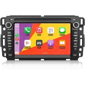 Junsun 4Core Car Radio Stereo for Chevy Silverado GMC Sierra 2007-2013, Android 13 with CarPlay Android Auto Bluetooth GPS Navigation 5GHz WiFi with Backup Camera in Saudi Arabia
