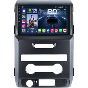 Upgrade Car Radio for Ford F150 2009-2014: 9" 1280 * 800 HD Touchscreen Stereo with Wireless Carplay Android Auto 5G WiFi GPS Bluetooth FM DSP SWC 1080P Backup Camera in Kuwait