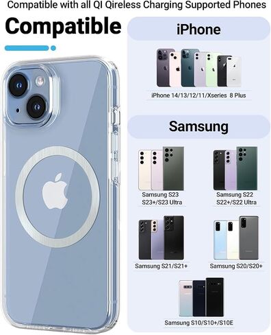 Universal Metal Ring Sticker for Magnetic Charger Compatible with iPhone/Samsung/Android All Cellphones, Magnetic Mount/Phone Holder Conversion Accessories, 2Pcs, Black in Saudi Arabia
