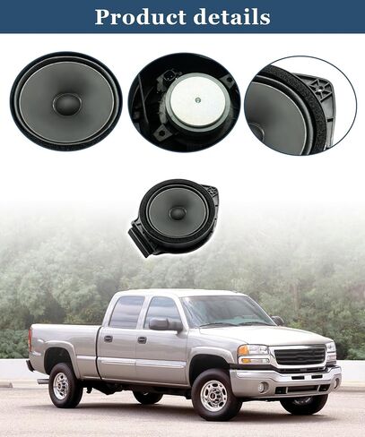 25852236 Front Car Audio Door Radio Speaker Assembly Left or Right Fits for 2007–2013 Chevrolet Silverado 1500, 2500HD, 3500HD Fits for GMC Sierra 1500, 2500HD, 3500HD in Saudi Arabia