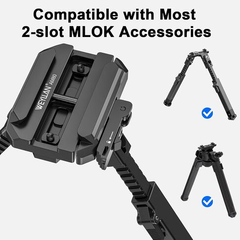 WEYLLAN AM80 MLOK to Arca-Swiss Adapter with Lever Release, Safety Lock, Tool-Free Adjust, Anti-Rotation Recoil Resistance in Saudi Arabia