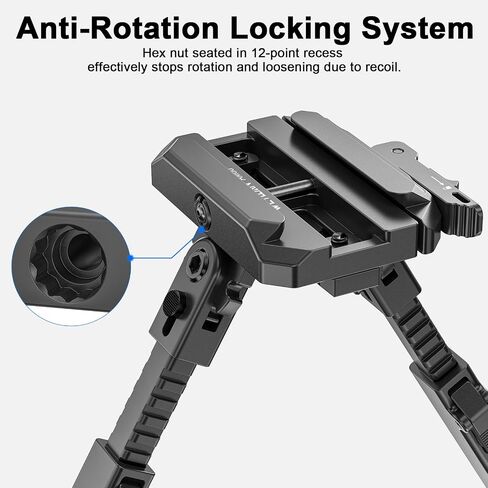 WEYLLAN AM80 MLOK to Arca-Swiss Adapter with Lever Release, Safety Lock, Tool-Free Adjust, Anti-Rotation Recoil Resistance in Saudi Arabia