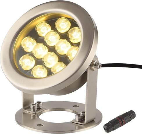 JSN&PC LED Pond Lights 24W 5000K White Color DC12V Underwater Lights for Party Home Garden Fountain Water Rockery Grass Land in Kuwait