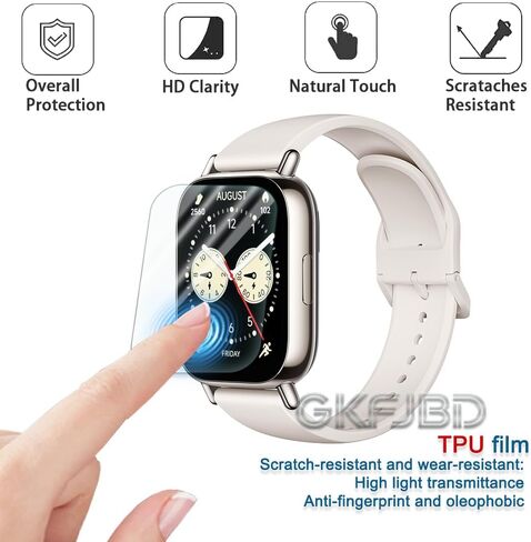 Screen Protector & Case Compatible for xiaomi Redmi watch 5 Lite，HD TPU Soft Protective Film,【Not Glass】 and Shockproof Silicone Cover Cases | Anti-Scratch, Ultra-Thin(Pack of 4+2) in Saudi Arabia