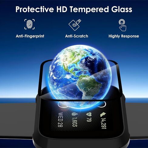 Screen Protector Case Compatible with Fitbit Versa 2, 4 Pack Overall TPU Cover Ultra-Thin, Shockproof Scratch-Resistant Smartwatch Cases in Saudi Arabia