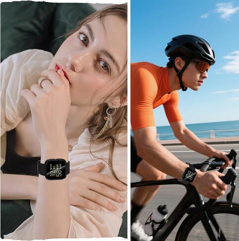 Screen Protector Case Compatible with Fitbit Versa 2, 4 Pack Overall TPU Cover Ultra-Thin, Shockproof Scratch-Resistant Smartwatch Cases in Saudi Arabia