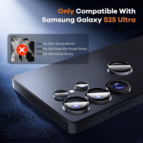 AACL for Samsung Galaxy S25 Ultra Camera Lens Protector Tempered Glass in Kuwait