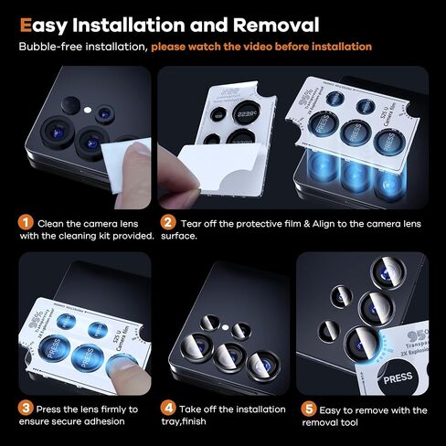 AACL for Samsung Galaxy S25 Ultra Camera Lens Protector Tempered Glass in Kuwait