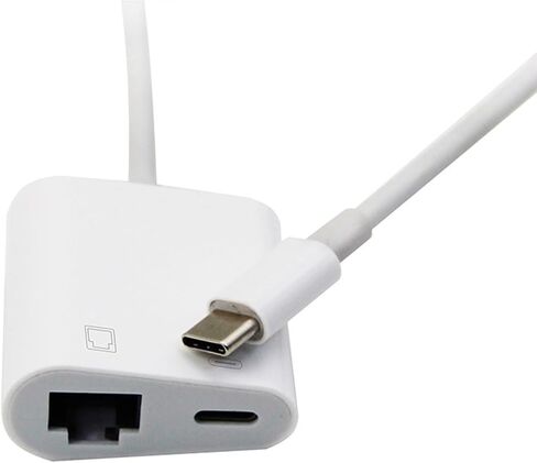 Type C OTG Ethernet Adapter USB C to RJ45 100Mbps Multiport Hub in Kuwait