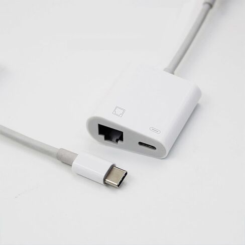 Type C OTG Ethernet Adapter USB C to RJ45 100Mbps Multiport Hub in Kuwait