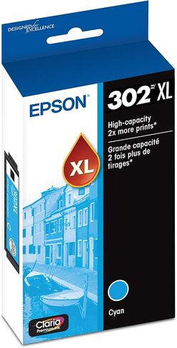 Epson 302 Claria Premium Ink High Capacity Black & Standard Color Cartridge Combo Pack (T302XL-BCS) Works with Expression XP-6000 XP-6100 in Kuwait