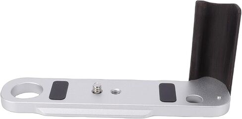 L Shaped Wooden Handle Grip, Camera Wooden Handle Fast Release Plate, Ebony Handgrip Aluminum Alloy Baseplate for F3, F3HD, F3T, Cameras in Saudi Arabia