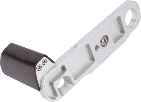 L Shaped Wooden Handle Grip, Camera Wooden Handle Fast Release Plate, Ebony Handgrip Aluminum Alloy Baseplate for F3, F3HD, F3T, Cameras in Saudi Arabia