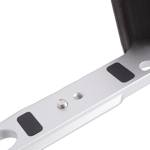 L Shaped Wooden Handle Grip, Camera Wooden Handle Fast Release Plate, Ebony Handgrip Aluminum Alloy Baseplate for F3, F3HD, F3T, Cameras in Saudi Arabia