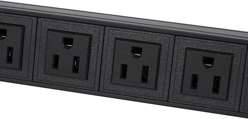 19" 1U Rack Mount PDU Power Strips 8 Outlet Mountable Power Strip, Wall Mount Outlet Power Strip Heavy Duty, Wide Spaced 15A 125V 1875W, 6 FT SJT 14AWG Power Cord (6FT) (8 Outlet) in Kuwait