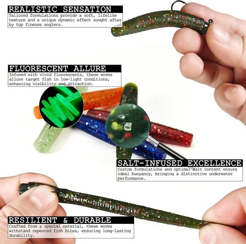 Ned Rig Kit with Ned Rig Jig Heads Hook Bait Worm for Bass Fishing in Saudi Arabia