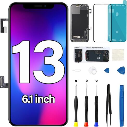 for iPhone 13 Screen Replacement Kit with Earpiece Flex Cable in Kuwait