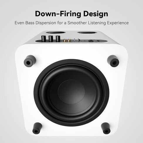Fosi Audio SW10 10" Powered 500W Subwoofer with Built-in Amp, Active Amplified Compact 10 inch Subwoofer for Home Theater Audio, LFE & RCA Inputs/Outputs in Kuwait