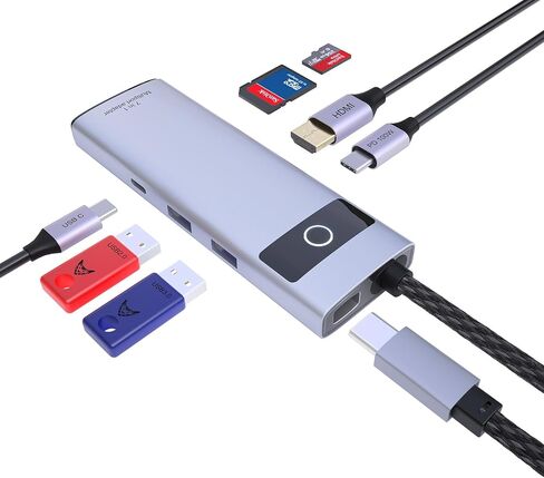 7-in-1 USB C Hub Multiport Adapter 4K HDMI 100W PD Laptop in Saudi Arabia