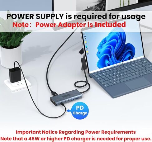 New MS Surface Dock, 11-in-1 Surface Docking Station 4K@60HZ HDMI, Surface Travel Hub for Surface Pro 11/10/9/8/X/7/6/5/4/3, Surface Laptop 6/5/4/3/2/1, Laptop Go 3/2/1, Surface Book in Saudi Arabia