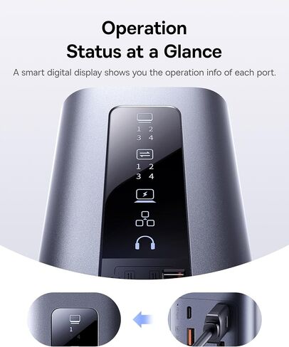 Baseus Spacemate 11-in-1 Docking Station with Power Supply for 3 Monitors in Saudi Arabia