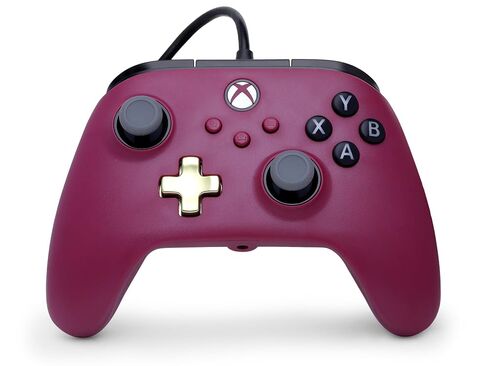 PowerA Advantage Plus Wired Controller for Xbox Series X|S - Ruby, officially licensed, adjustable height thumbsticks, hall effect, mappable buttons, works with Xbox One and Windows 10/11 PC in Saudi Arabia